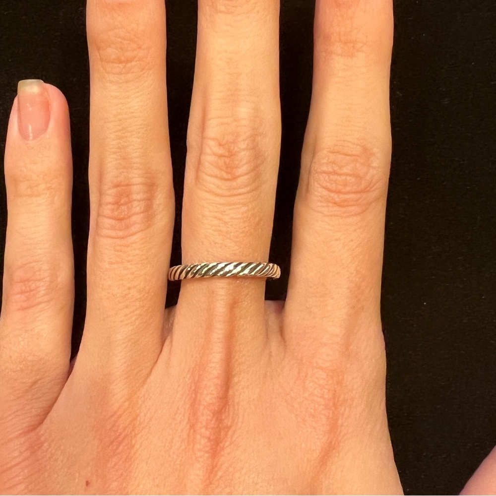 David Yurman Sterling Silver Cable Stack Ring